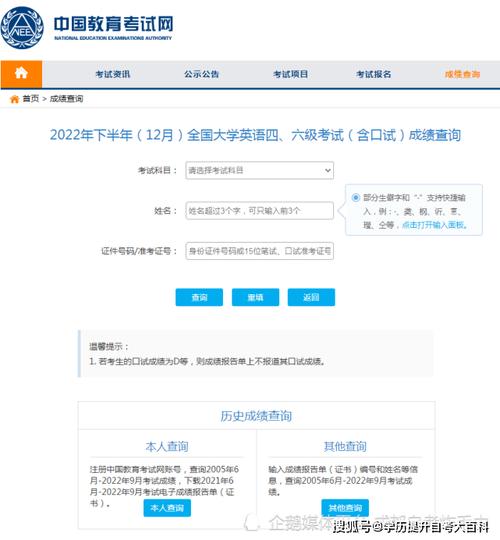 英语四级证书查询官网入口/英语四级证书查询网站